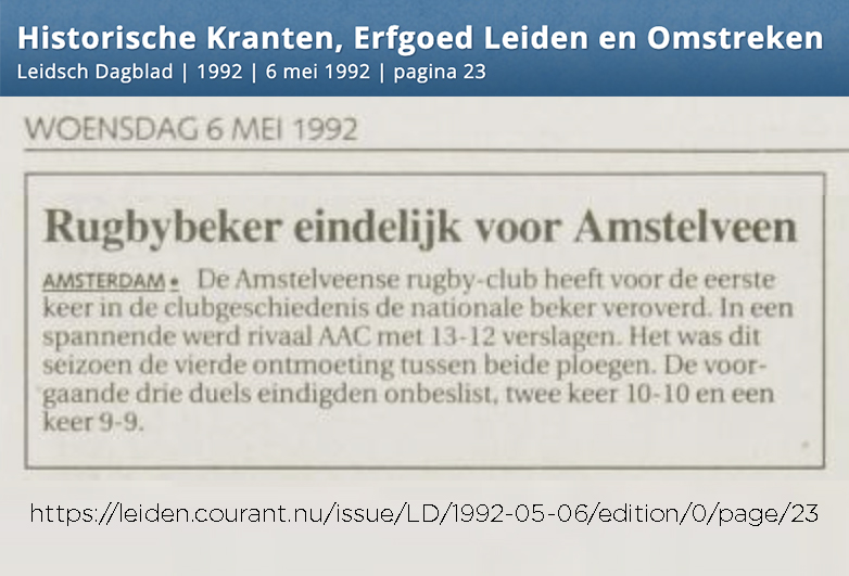 Historische Kranten, Erfgoed Leiden en Omstreken Leidsch Dagblad | 1992 | 6 mei 1992 | pagina 23